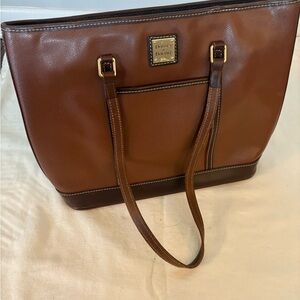 Dooney & Bourke Brown Leather Structured Tote